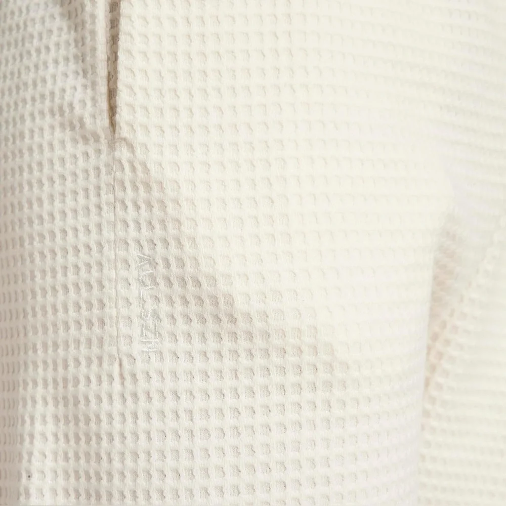 Adidas Men's ALL SZN Waffle Knit Sweatpants Off White Loose Fit Open Hem L New - Picture 5 of 8